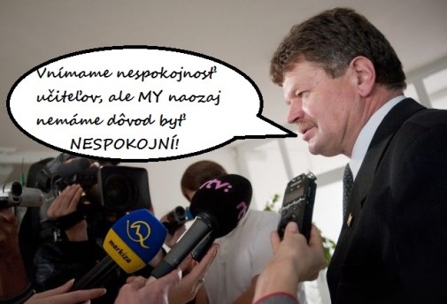 Postoj vedenia odborárov k požiadavkam učiteľov.